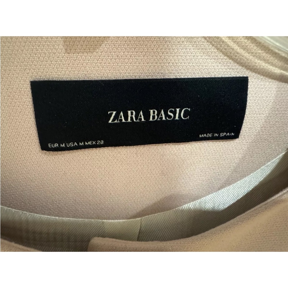 Zara Basic Light Pink Blush Blazer Jacket Ruffle … - image 4